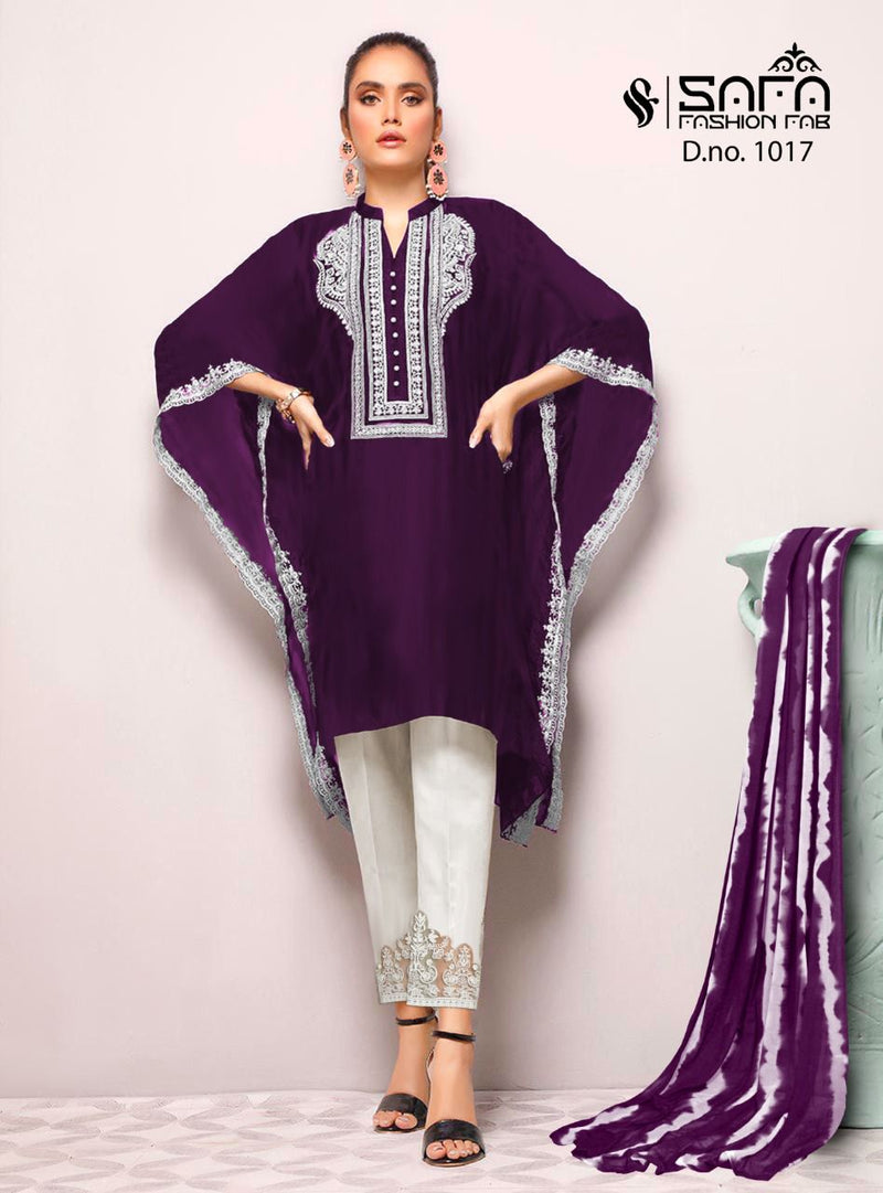 Safa Dno 1017 B Georgette Stylish Designer Formal Wear Pret Kurti