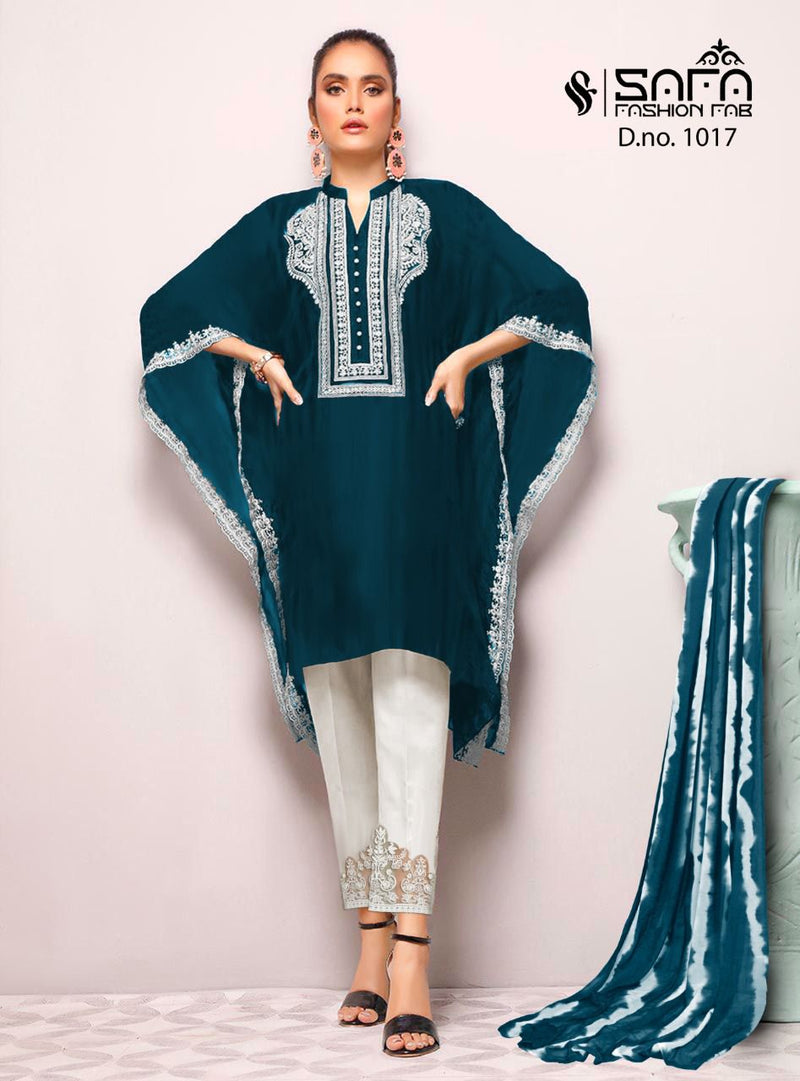 Safa Dno 1017 A Georgette Stylish Designer Formal Wear Pret Kurti