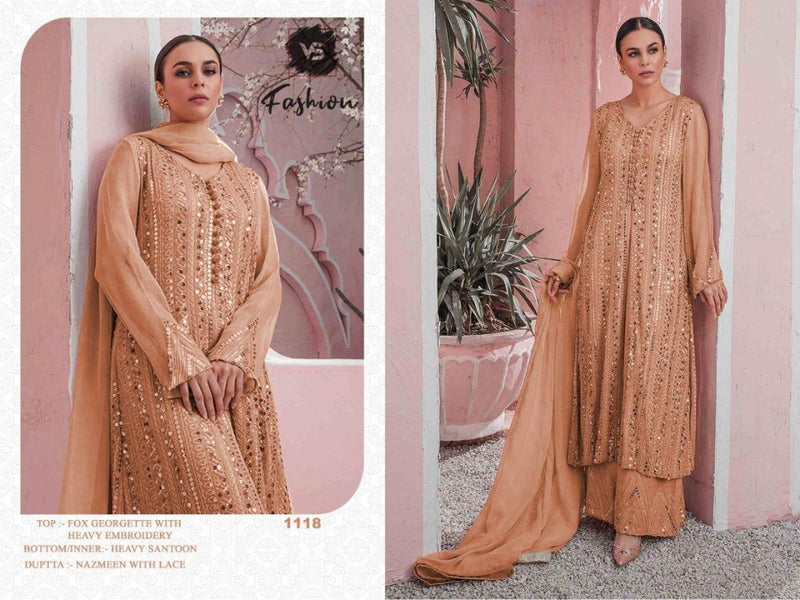 Vs Fashion Dno 1180 A Fox Georgette Stylish Designer Party Wear Salwar Kameez