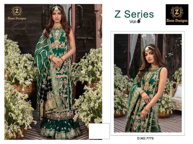 Ziaaz Designs Z series Vol 6 7773 A Georgette Stylish Designer Wear Salwar Kameez