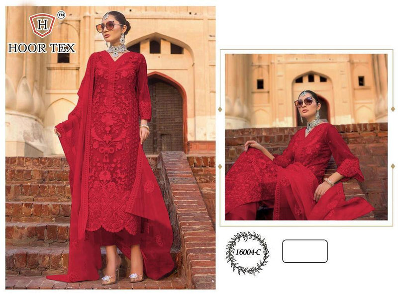 Hoor Tex Nafiza Vol 11 Dno 16004 C Net Stylish Designer Party Wear Pakistani Style Salwar Suit