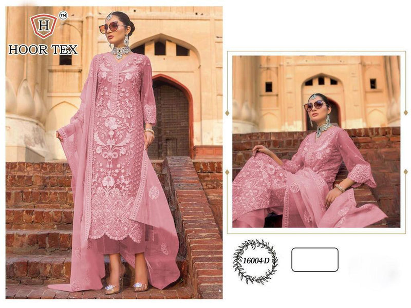 Hoor Tex Nafiza Vol 11 Dno 16004 D Net Stylish Designer Party Wear Pakistani Style Salwar Suit