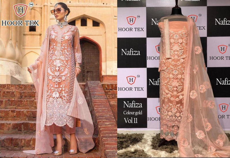 Hoor Tex Nafiza Vol 11 Dno 16004 A Net Stylish Designer Party Wear Pakistani Style Salwar Suit