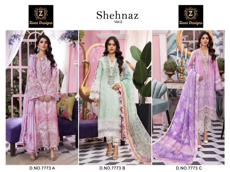 Ziaaz Designs Shehnaz Vol 2 Cotton Printed Stylish Designer Wear Salwar Kmaeez