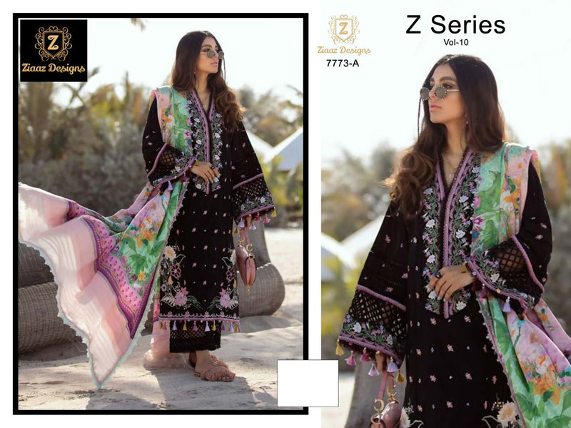 Ziaaz Designs Z series Vol 10 Cotton With Embroidery Stylish Designer Wear Salwar Suit