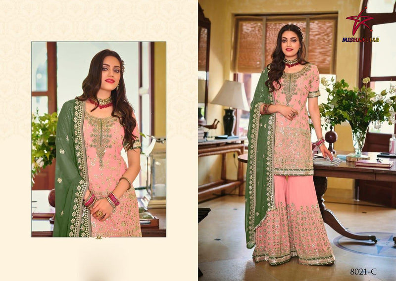 Mishal Fab Dno 8021 Heavy Georgette Stylish Designer Festival Look Kurti