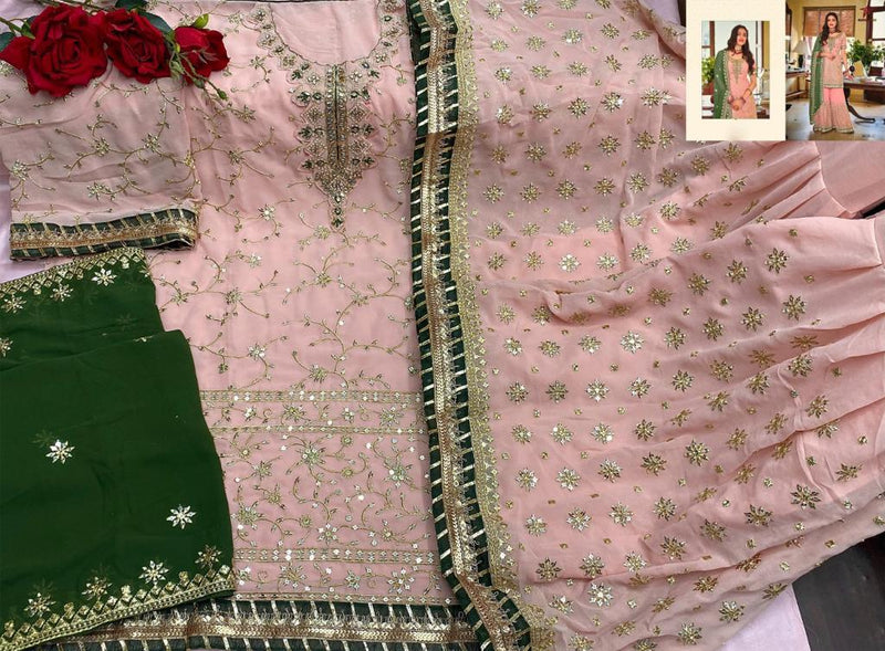 Mishal Fab Dno 8021 Heavy Georgette Stylish Designer Festival Look Kurti