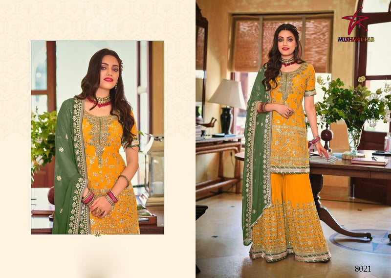 Mishal Fab Dno 8021 Heavy Georgette Stylish Designer Festival Look Kurti