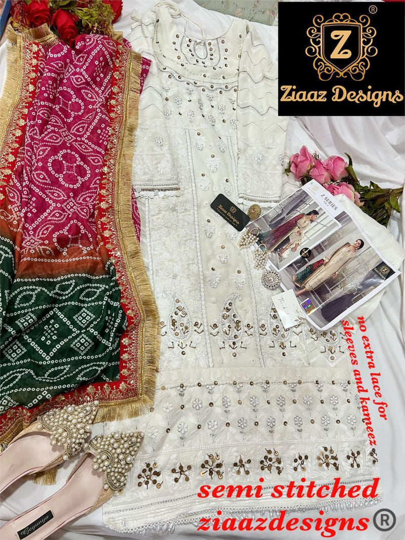 Ziaaz Designs Z series Dno 7773 Georgette Stylish Designer Hand Work Party Wear Kurti