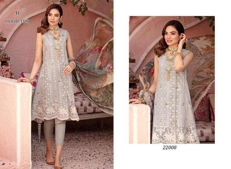 Hoor Tex Dno 22008 Lawn Cotton With Embroidery Stylish Designer Wear Kurti