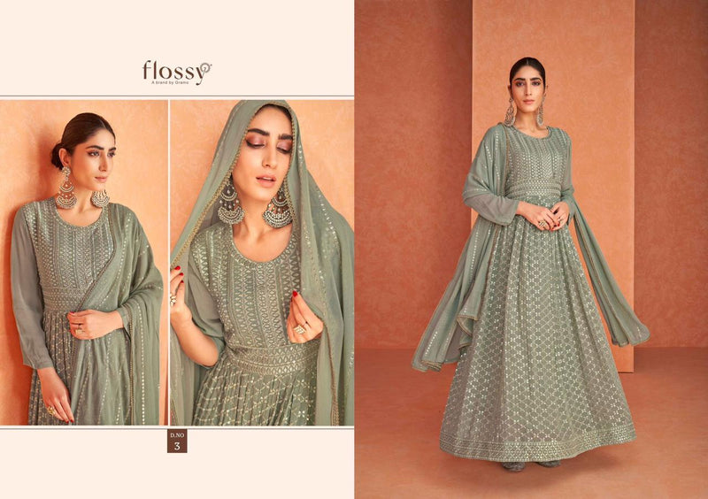 Flossy Naksha Vol 1 Real Jorjet Stylish Designer Long Beautiful Graceful Look Kurti