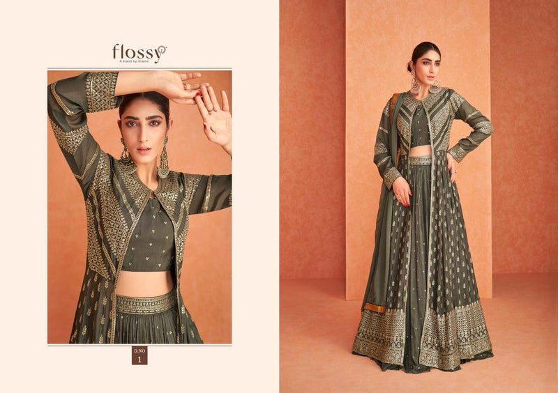 Flossy Naksha Vol 1 Real Jorjet Stylish Designer Long Beautiful Graceful Look Kurti