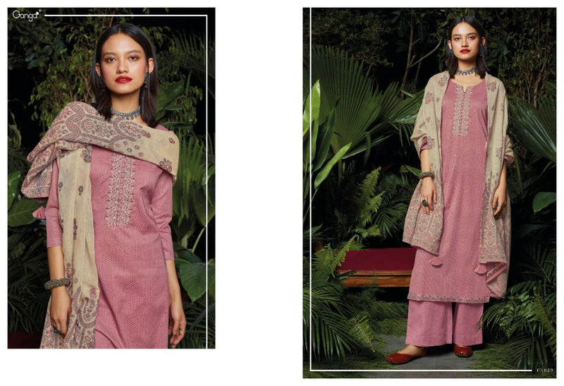 Iyan Ganga Cotton With Printed Embroidery Stylish Designer Casual Wear Salwar Suit