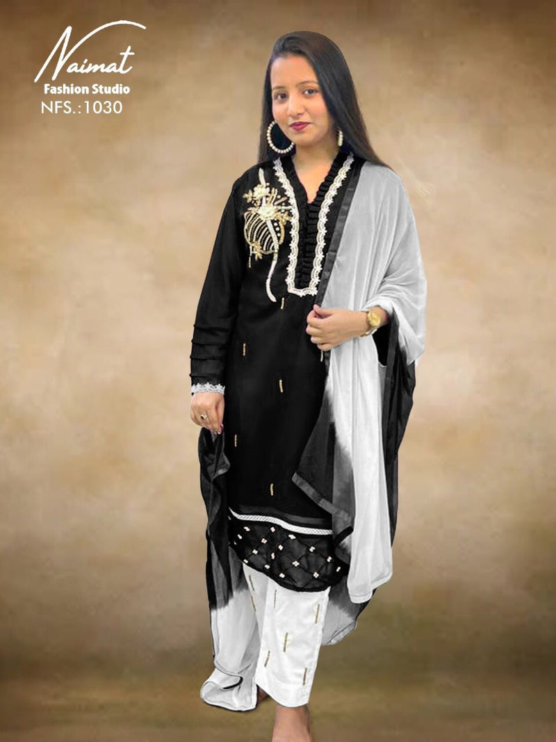 Naimat Fashion Studio Dno 1030 A Georgette With Handwork  Stylish Designer Pakistani Style Kurti