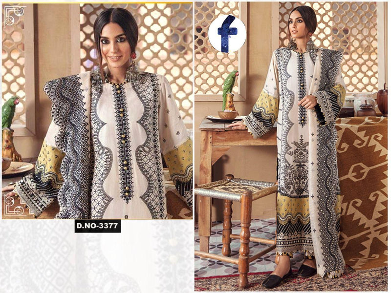 Mehboob Tex  Qulamar  Dno 3377 Pure Cotton With Embroidered Stylish Designer Casual Wear Salwar Suit