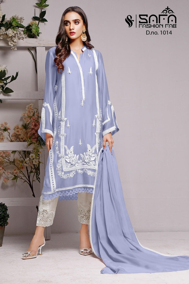 Safa Fashion Fab Dno 1014 B Georgette Stylish Designer Party Wear Pakistani Style Kurti