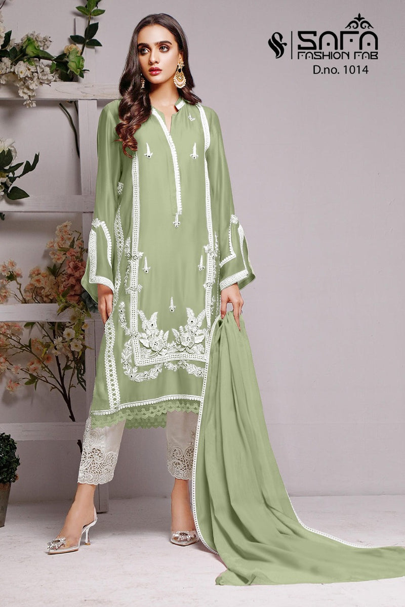 Safa Fashion Fab Dno 1014 Georgette Stylish Designer Party Wear Pakistani Style Kurti