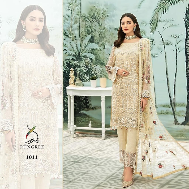 Rangrez Dno 1011 Fox Georgette With Heavy Embroiderd Stylish Designer Party Wear Salwar Suit