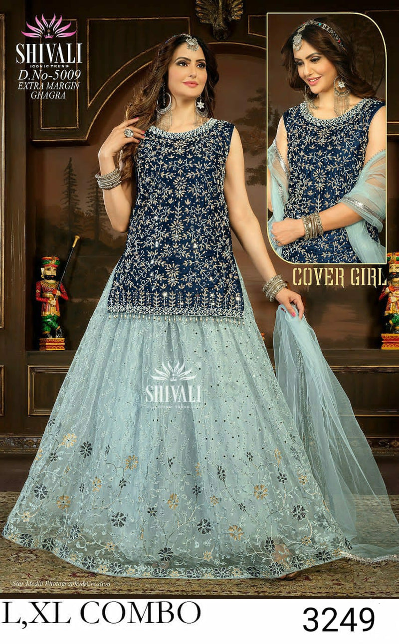 Shivali Dno 5009 Georgette Stylish Designer Heavy Work Wedding Wear Indo Western
