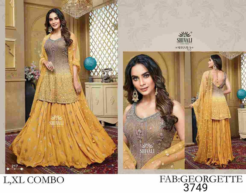 Shivali Dno 217 Georgette With Heavy Hand Work Stylish Designer Party Wear Kurti