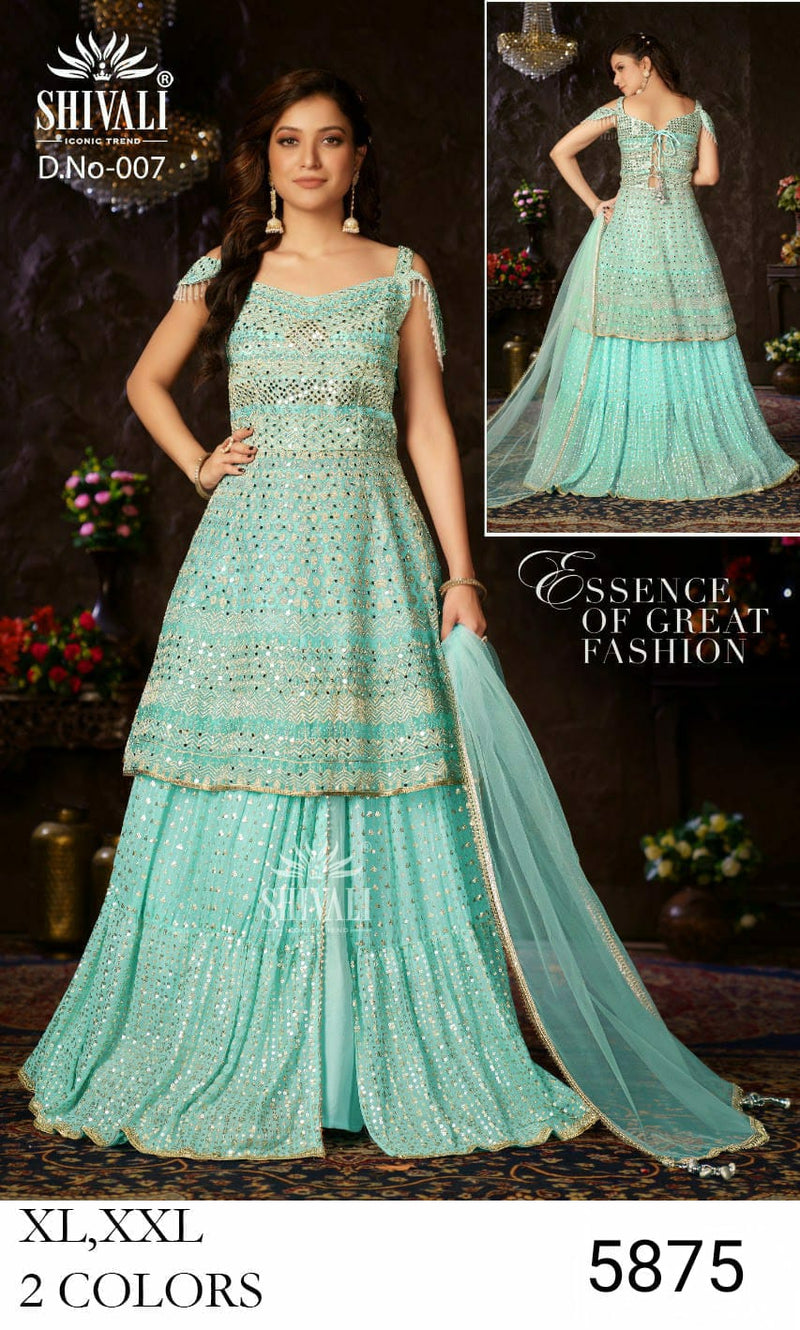 Shivali Dno 007 Fancy With Heavy Work Stylish Designer Wedding Wear Sharara
