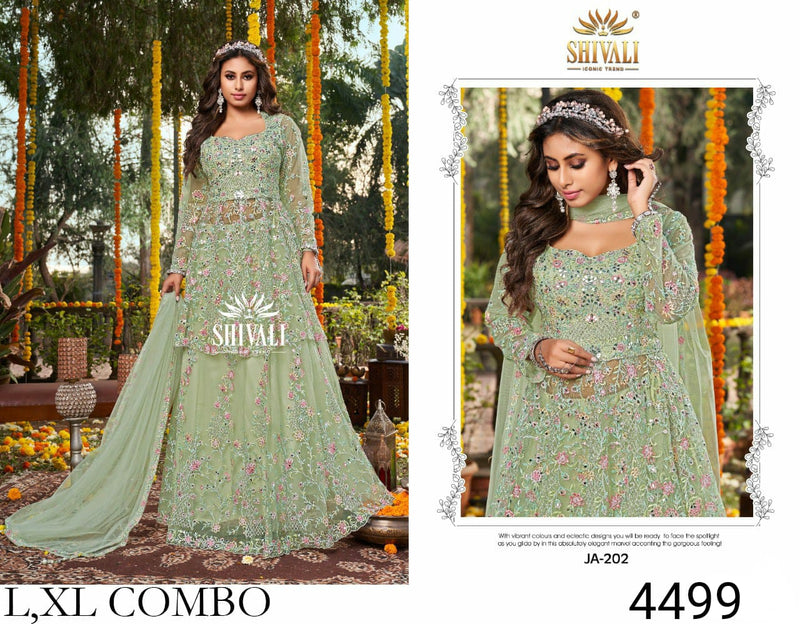 Shivali Dno Ja 202 Fancy With Heavy Embroidered Work Stylish Designer Party Wear Indo Western