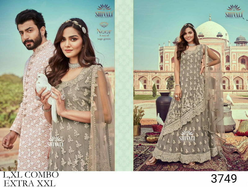 Shivali Noor Fancy Stylish Designer Heavy Hand Work Wedding Wear Indo Western