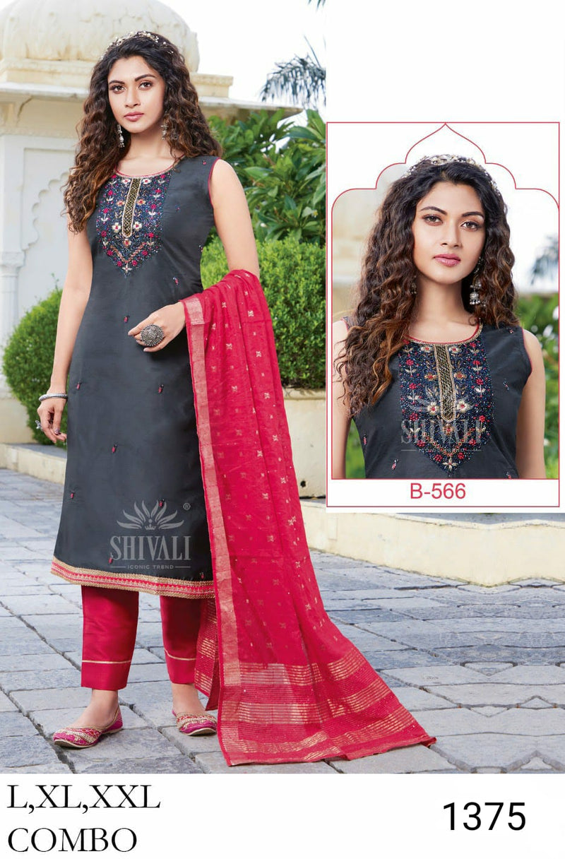 Shivali Dno B 566 Fancy With Embroidered Stylish Designer Party Wear Kurti