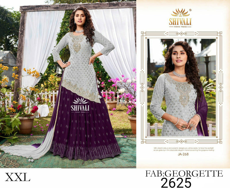 Shivali Dno JA 268 Georgette Stylish Designer Wedding Wear Indo Western