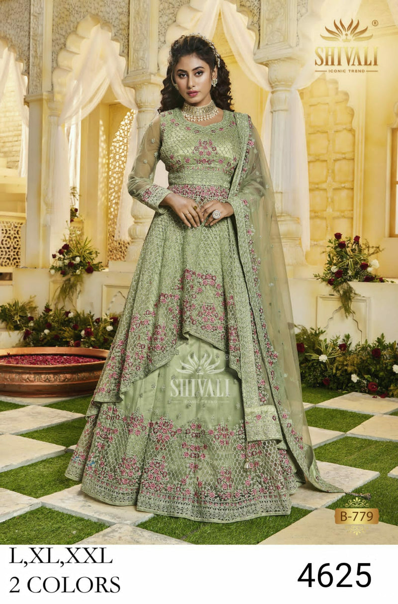Shivali Dno B 779 Georgette With Heavy Embroidered Hand Work Stylish Designer Wedding Wear Indo Western