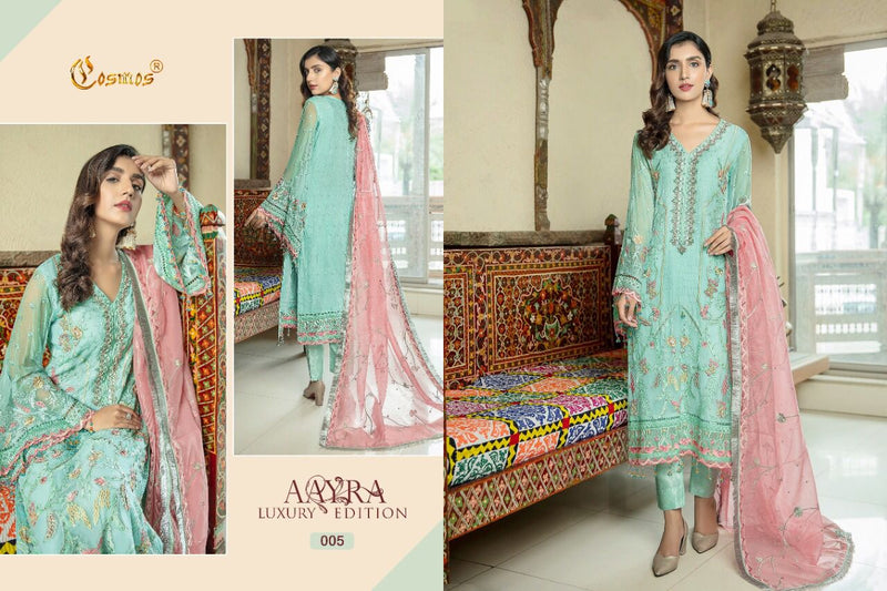 Cosmos Fashion Aarya Dno 005 Georgette Stylish Designer Heavy Work Pakistani Style Salwar Suit