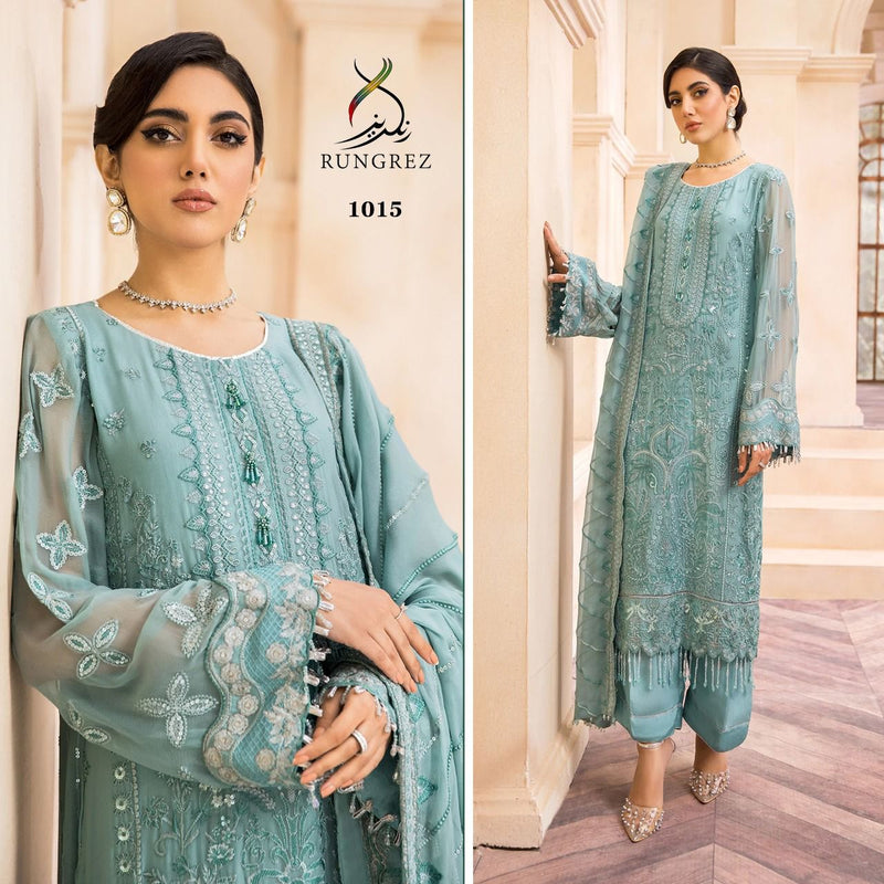 Rangrez Dno 1015 Fox Georgette Stylish Designer Heavy Embroidered Paki