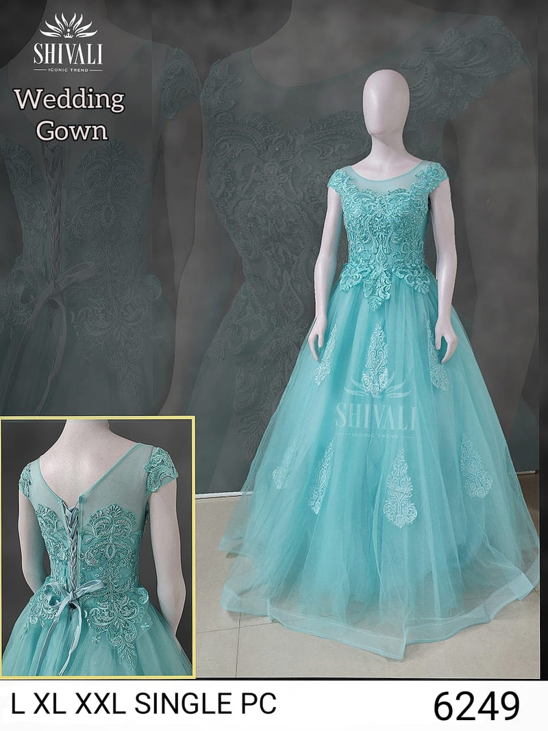 Shivali Dno 1010 Fancy Stylish Designer Heavy Hand Work Wedding Wear Graceful Look Long Gown