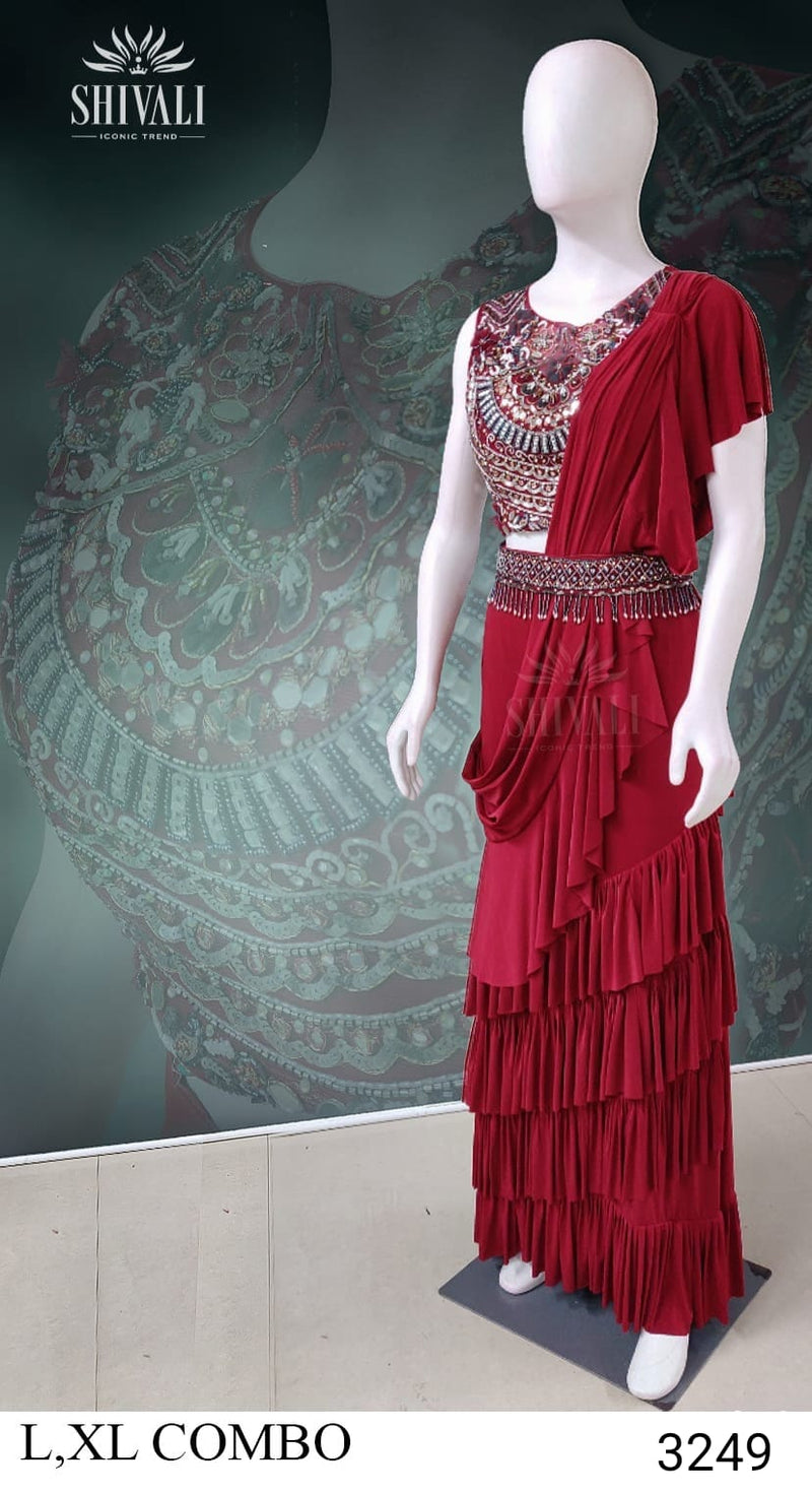Shivali  Dno 1008 Fancy With Hand Work Stylish Designer Party Wear Indo Western