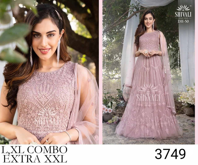 Shivali Dno DH 50 Fancy With Heavy Embroidered Work Stylish Designer Wedding Wear Long Gown