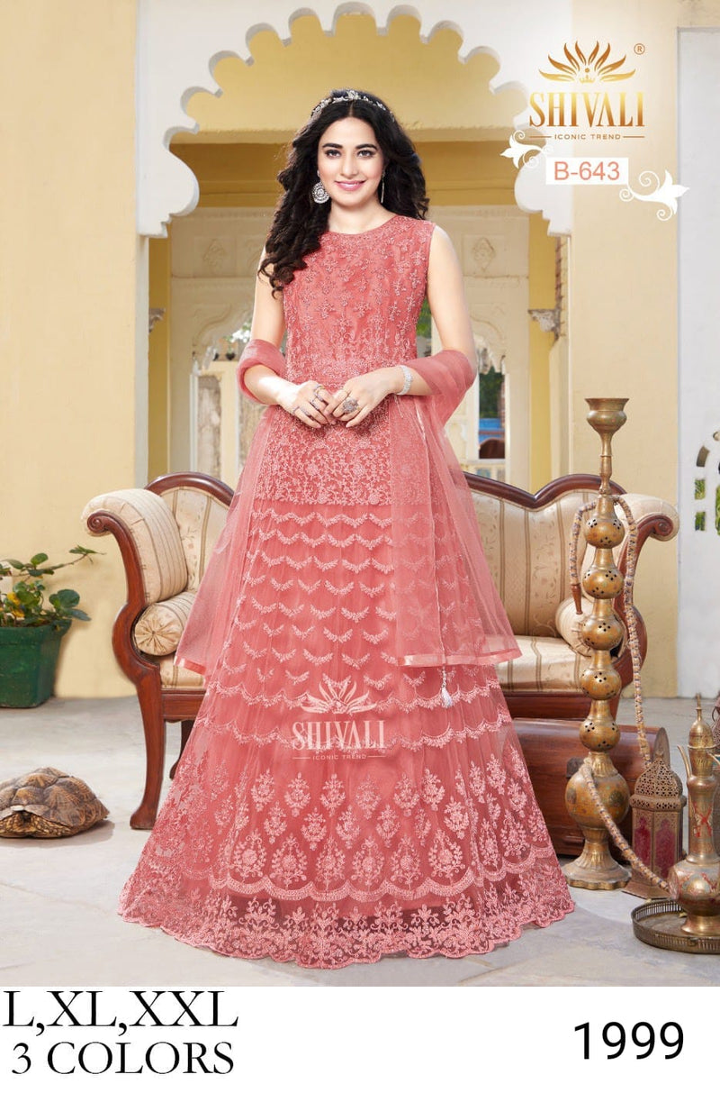Shivali Dno B 643 Fancy With Heavy Hand Work Stylish Designer Wear Indo Western