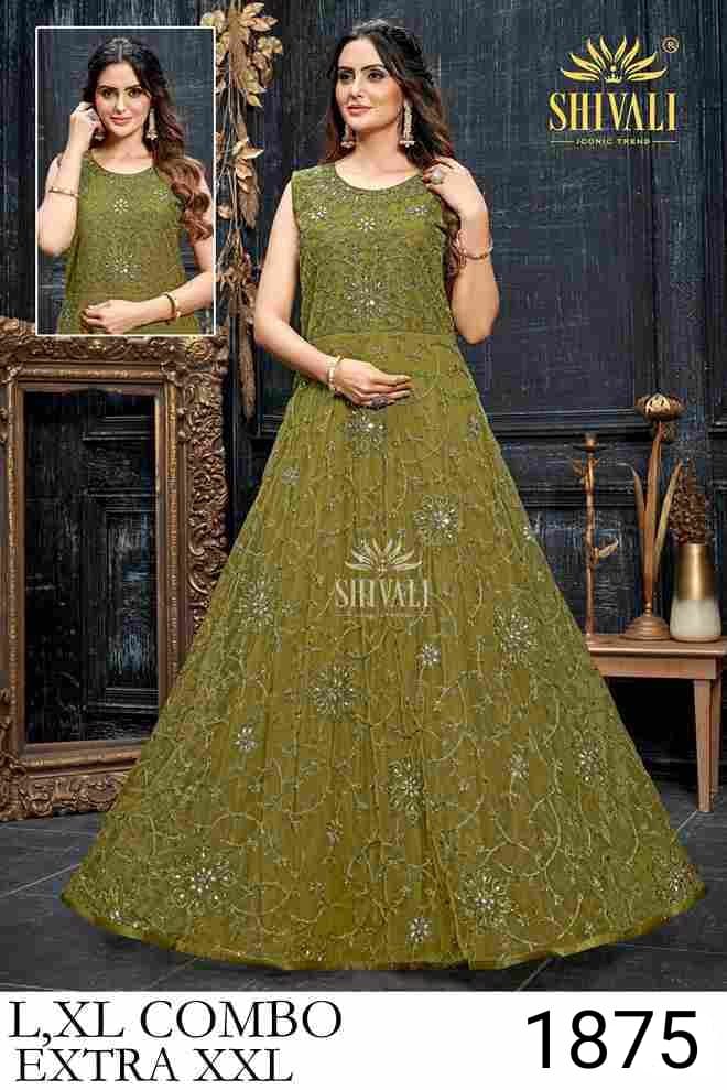 Shivali Dno 1015 Fancy With Heavy Hand Work Stylish Designer Wedding Wear Long Gown