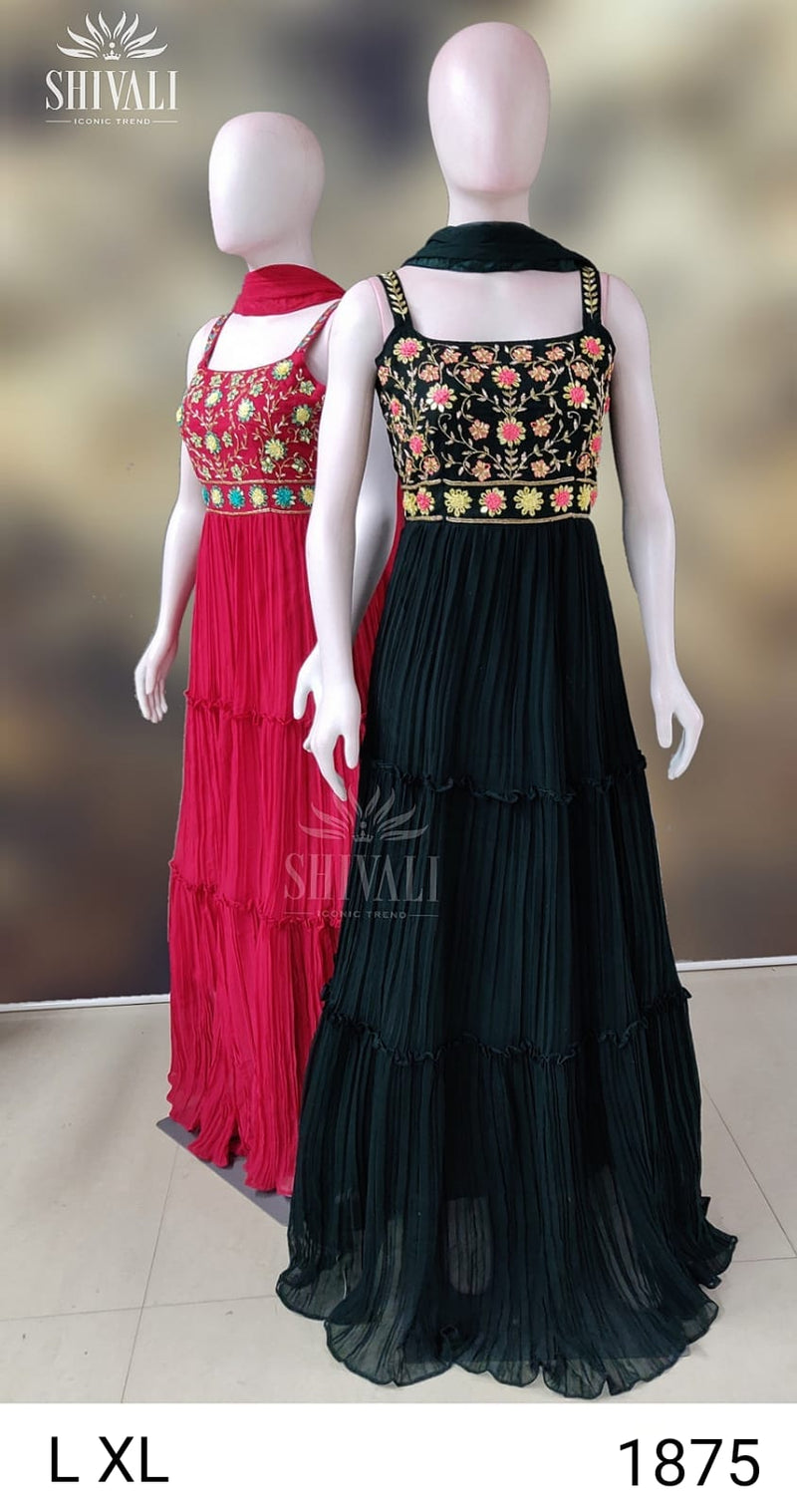Shivali Dno 1032 Fancy Stylish Designer Party Wear Long Graceful Look Kurti