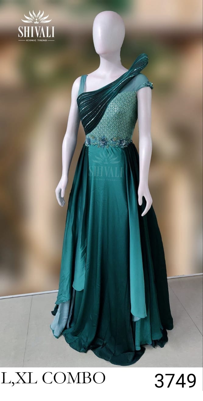 Shivali Dno 1038 Fancy Stylish Designer Party Wear Heavy Work Long Gown