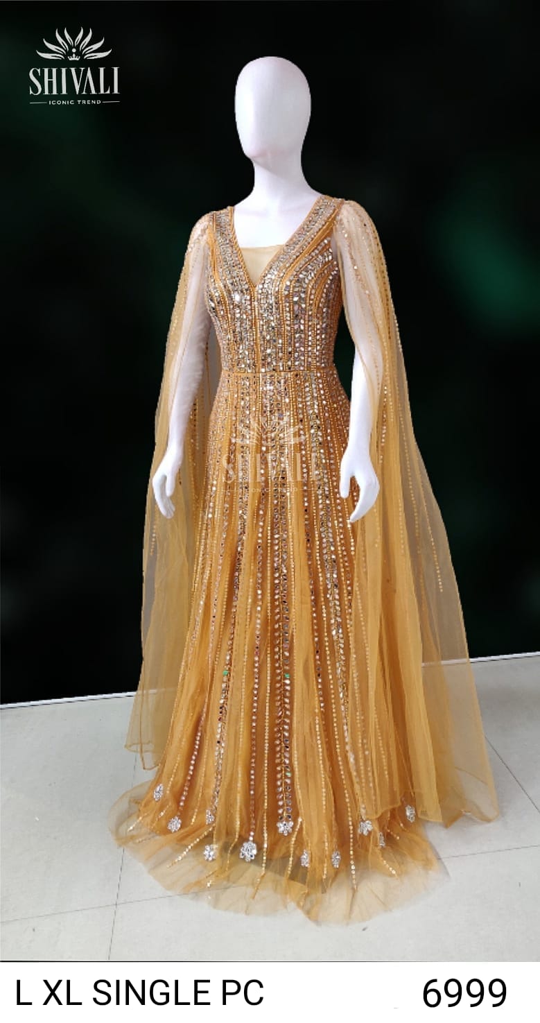 Shivali Dno 1031 Fancy With Heavy Hand Work Stylish Designer Wedding Wear Long Gown