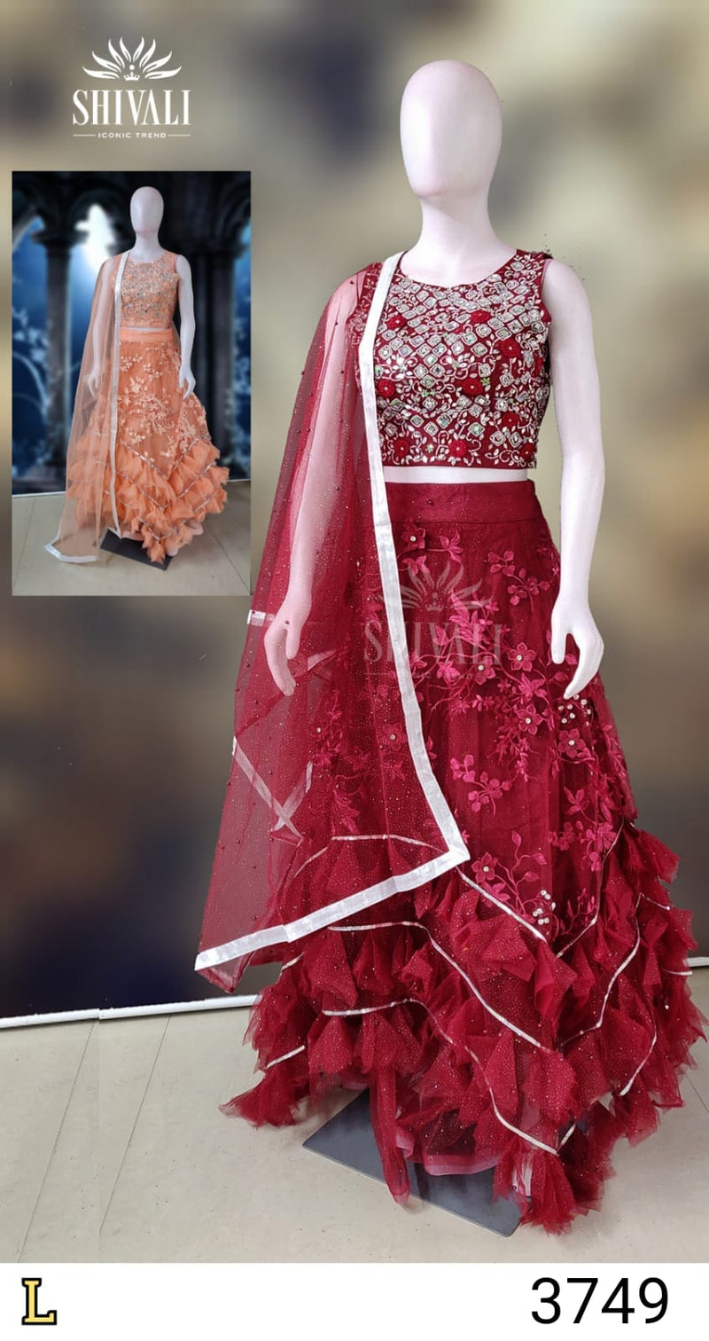 Shivali Dno 1035 Georgette Stylish Designer Heavy Work Wedding Wear Lehenga Choli