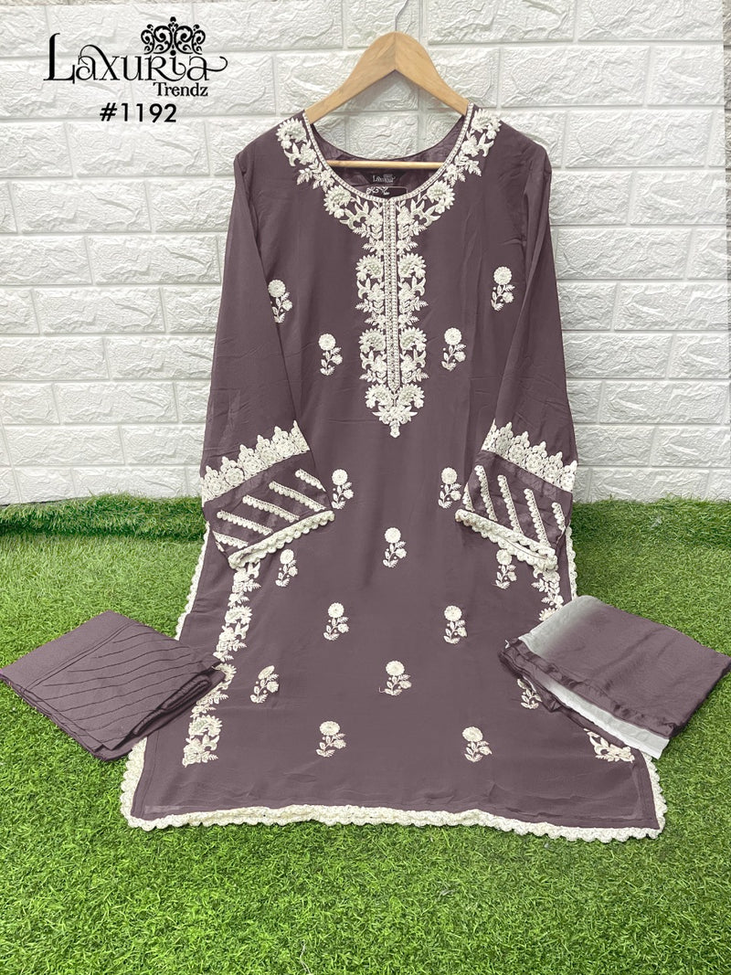 Luxuria Trendz Dno 1192 B Fox Georgette With Embroidered Stylish Designer Pakistani Style Pret Kurti