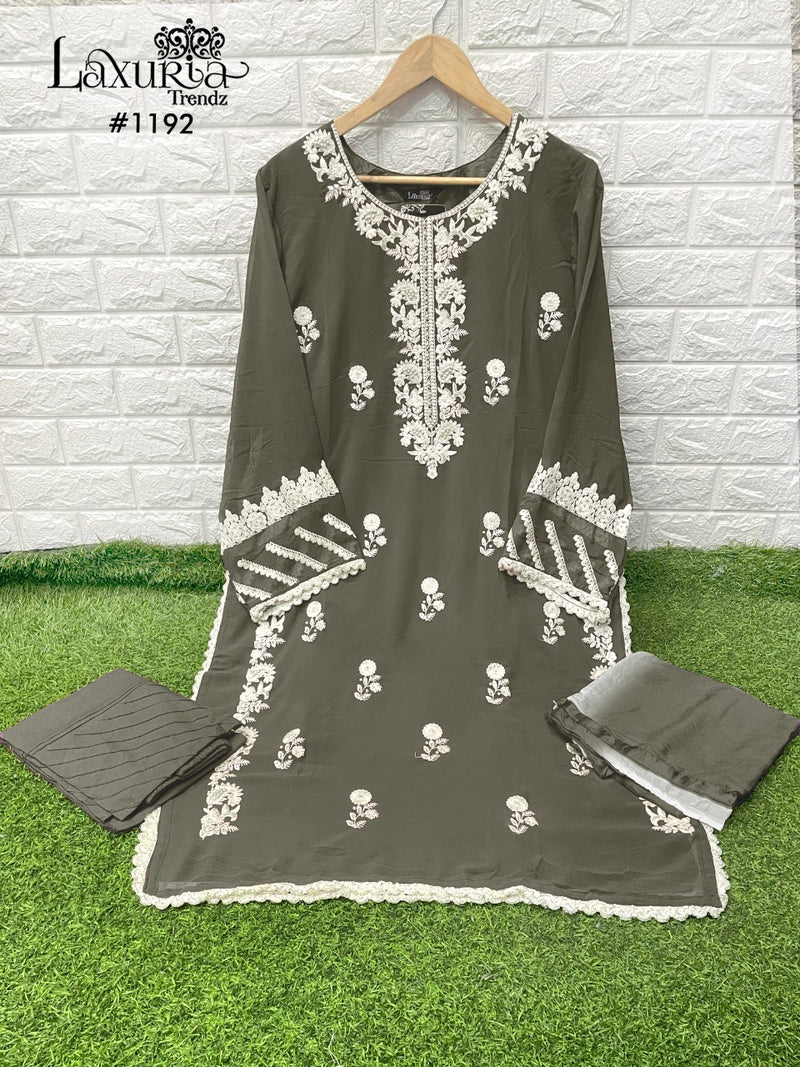 Luxuria Trendz Dno 1192 C Fox Georgette With Embroidered Stylish Designer Pakistani Style Pret Kurti