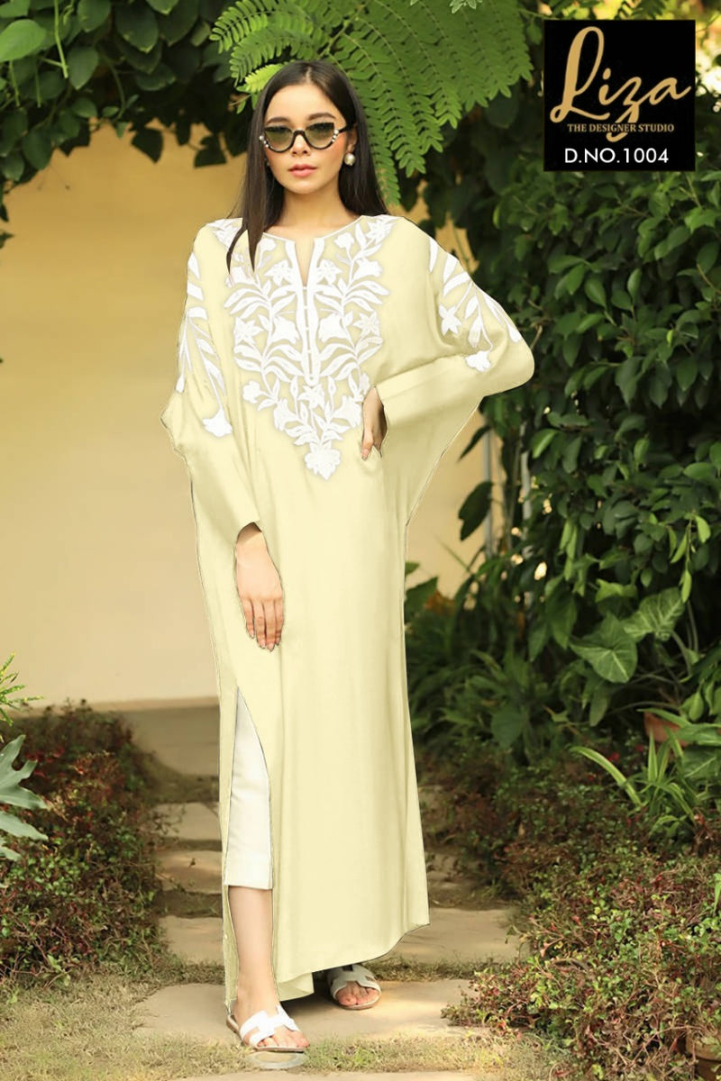 Liza Dno 1004 Georgette With Embroidered Stylish Designer Pakistani Style Kurti