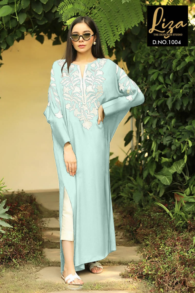 Liza Dno 1004 Georgette With Embroidered Stylish Designer Pakistani Style Kurti