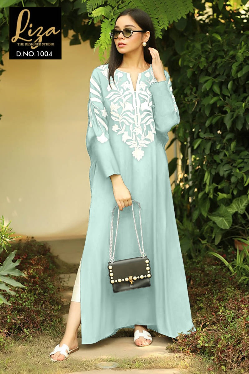 Liza Dno 1004 Georgette With Embroidered Stylish Designer Pakistani Style Kurti