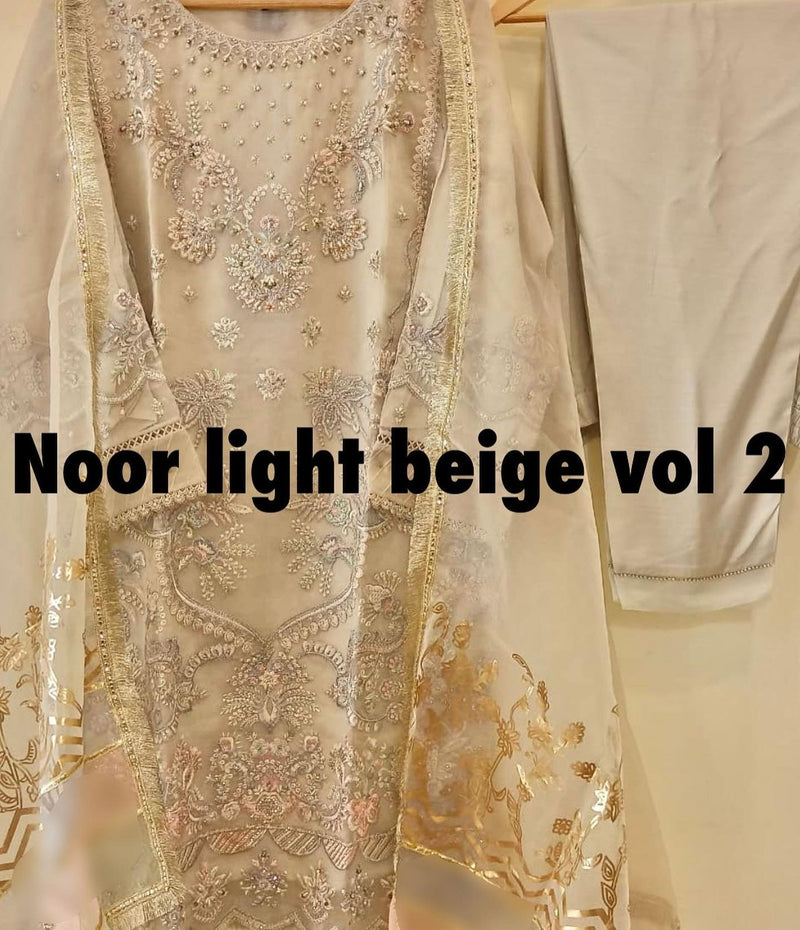 Ziaaz Designs Noor Light Vol 2 Organza Stylish Designer Party Wear Salwar Suit