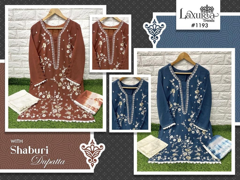 Luxuria Trendz Dno 1193 Fox Georgette Stylish Designer Pakistani Style Party Wear Pret Kurti