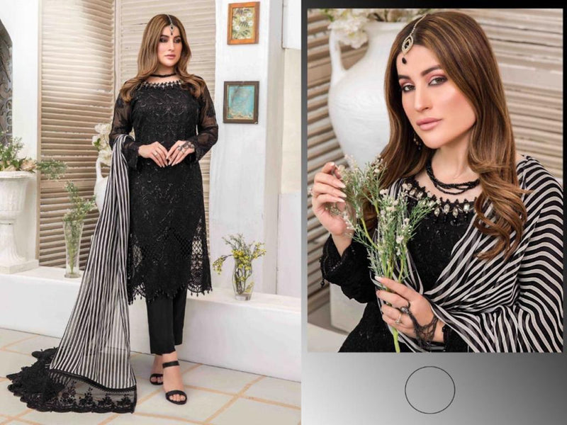 Hit Designs Super Georgette With Heavy Embroidery Stylish Designer Pakistani Salwar Suit