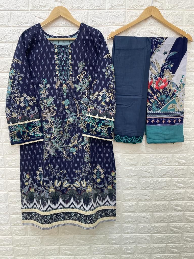Deepsy Suit Dno 227 Pure Cotton Embroidery Work Stylish Designer Party Wear Pret Kurti